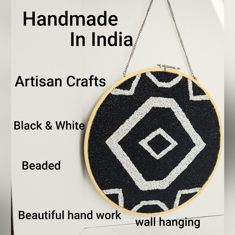 New handmade beaded handcrafted wall hanging